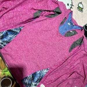 Sport tank top and sweater matching set